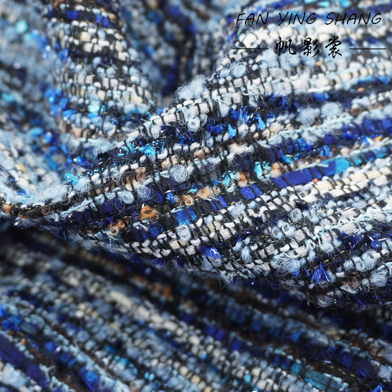 Sewing Tweed Fabric - 2025 Blue Series Bright Chiffon Wool