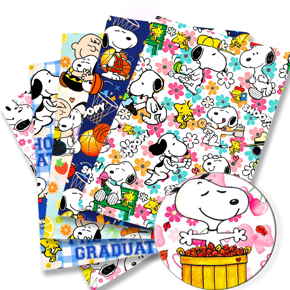 Textile For Sewing - TAKARA TOMY Snoopy fabric140x50CM Cartoon printed