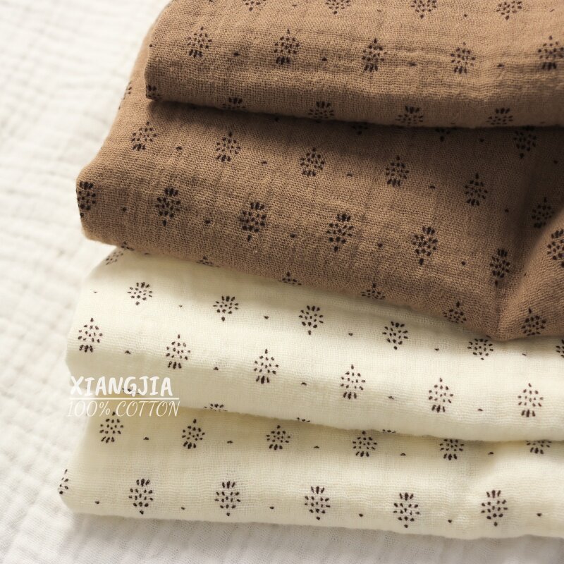 Sewing Tweed Fabric - 135x50cm Vintage Dot Cotton Double Layer