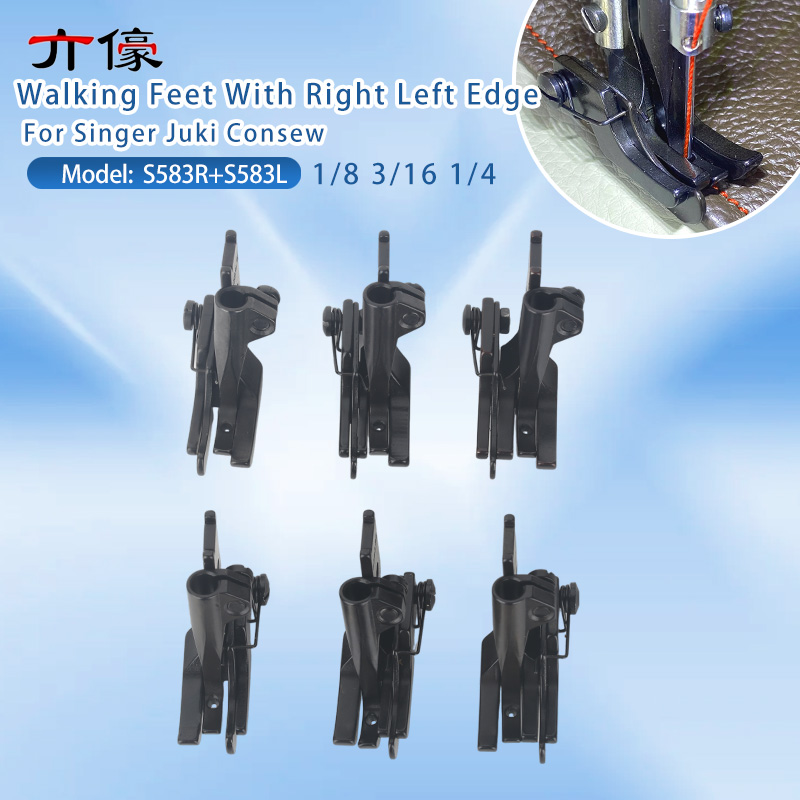 Textile Sewing Machines - Walking Feet With Right Left Edge