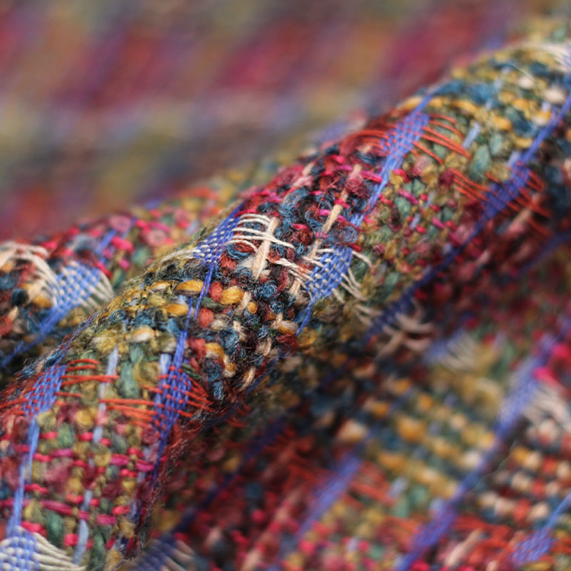 Red/Green Lattice Wool Yarn-Dy - Sewing Tweed review and price
