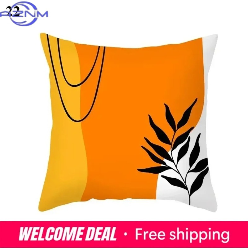 Boho Orange Abstract Cushion C - Century Textile & Sewing Supply Saskatoon Sk review and price