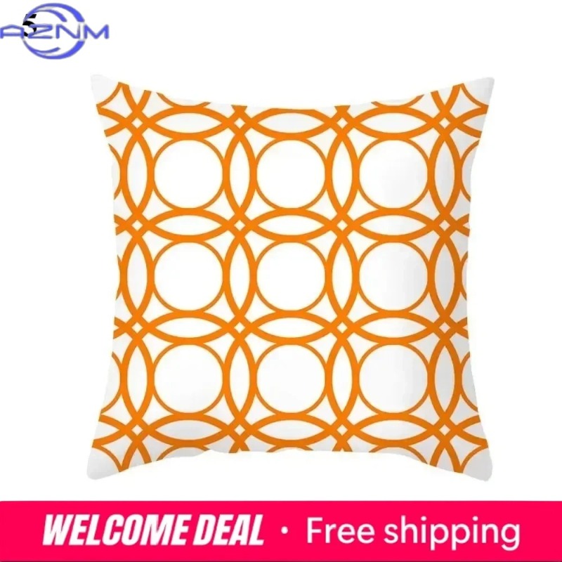 Boho Orange Abstract Cushion C - Century Textile & Sewing Supply Saskatoon Sk review and price