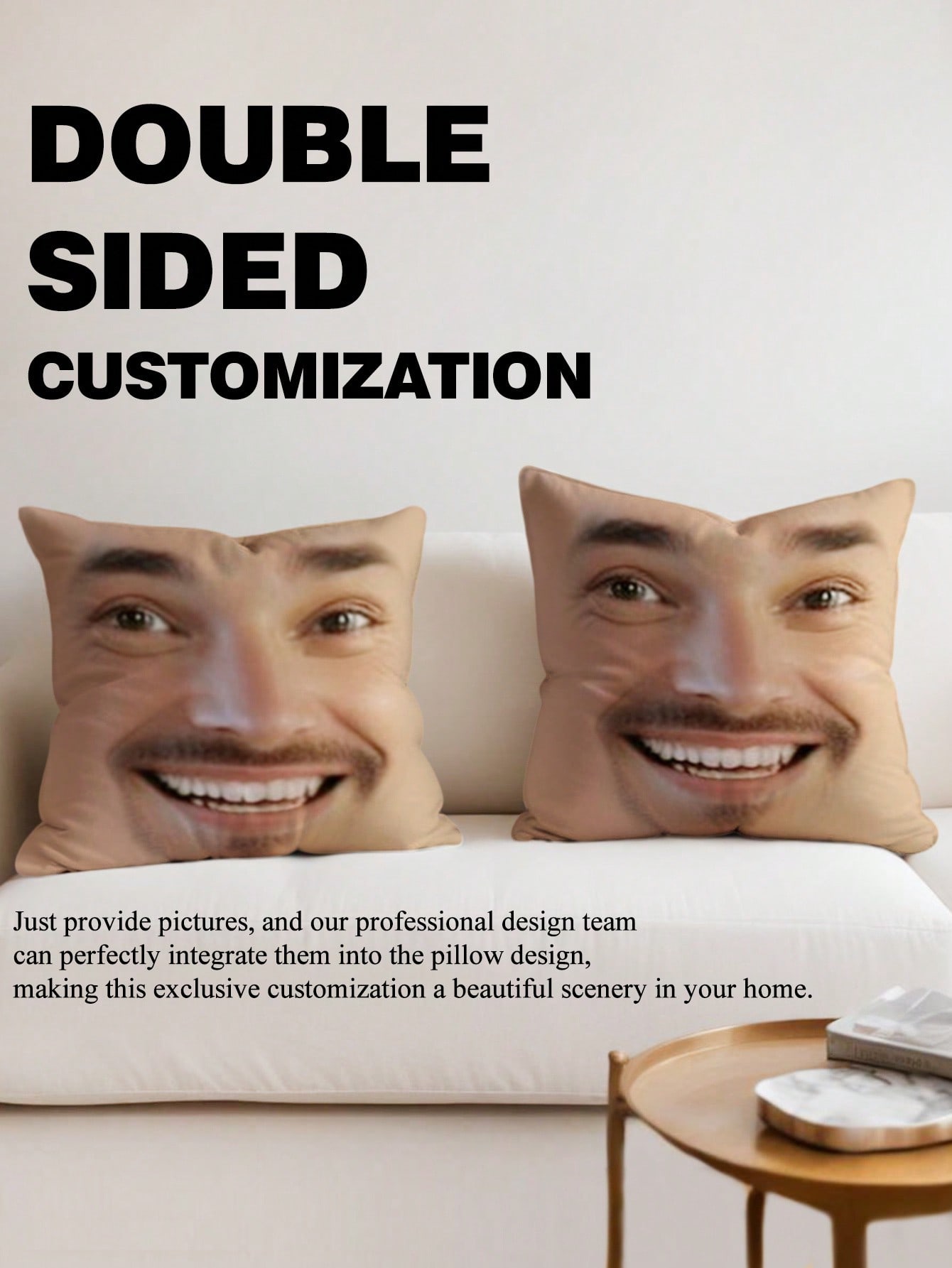 1pc Custom Face Square Pillow  - Sewing Custom review and price