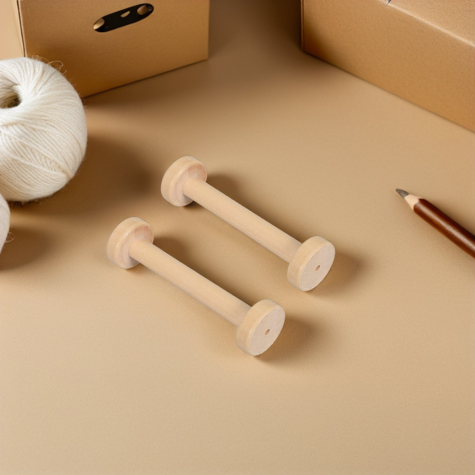 5Pcs Wooden Spools Natural Vin - Textile For Sewing review and price