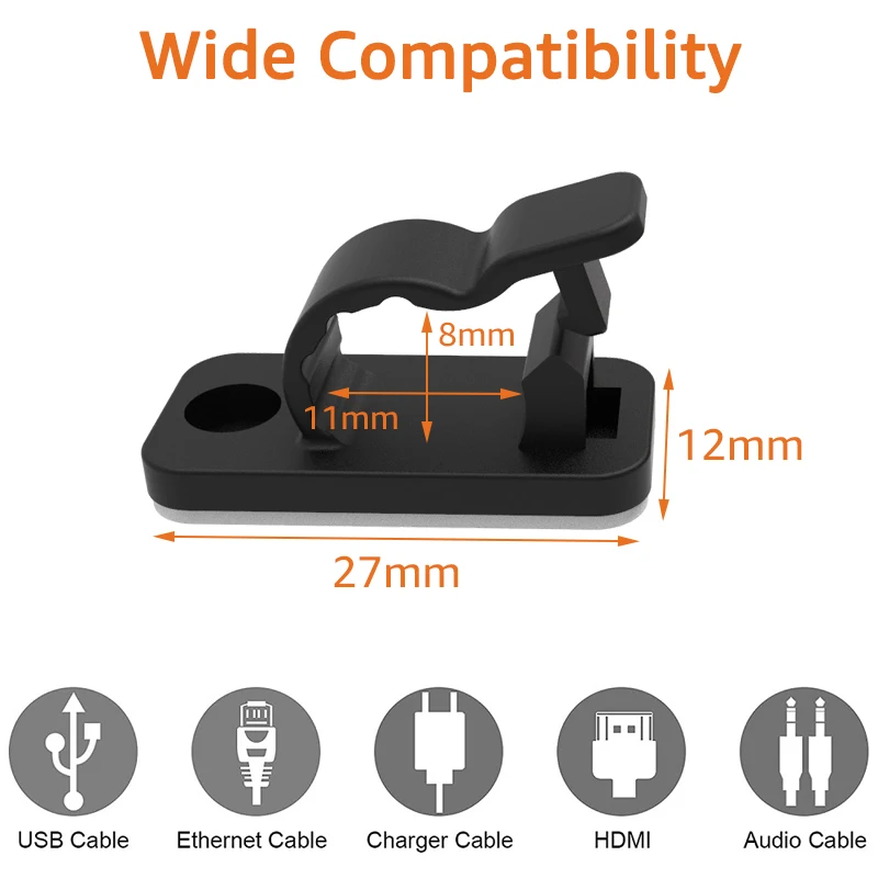 10/50PCS Cable Organizer Clips - Bobbin Organizer Box review and price