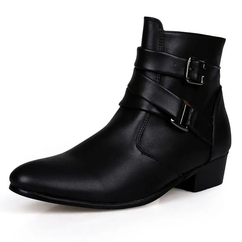 New Men's Boots Leather Chelse - Sewing Nylon review and price