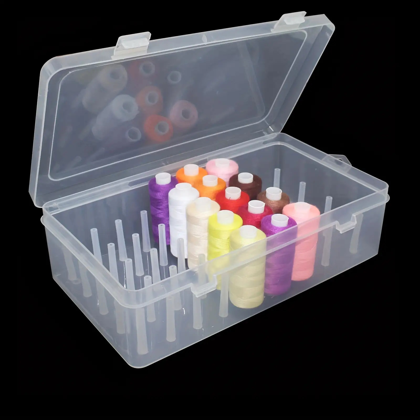 Clear Plastic Sewing Thread St - Bobbin Organizer Box review and price