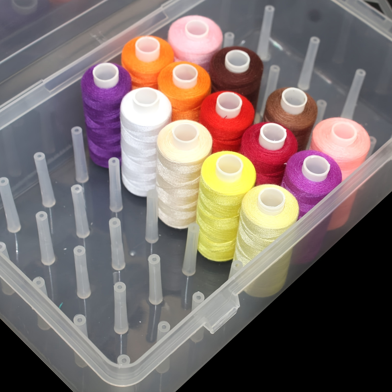 Clear Plastic Sewing Thread St - Bobbin Organizer Box review and price
