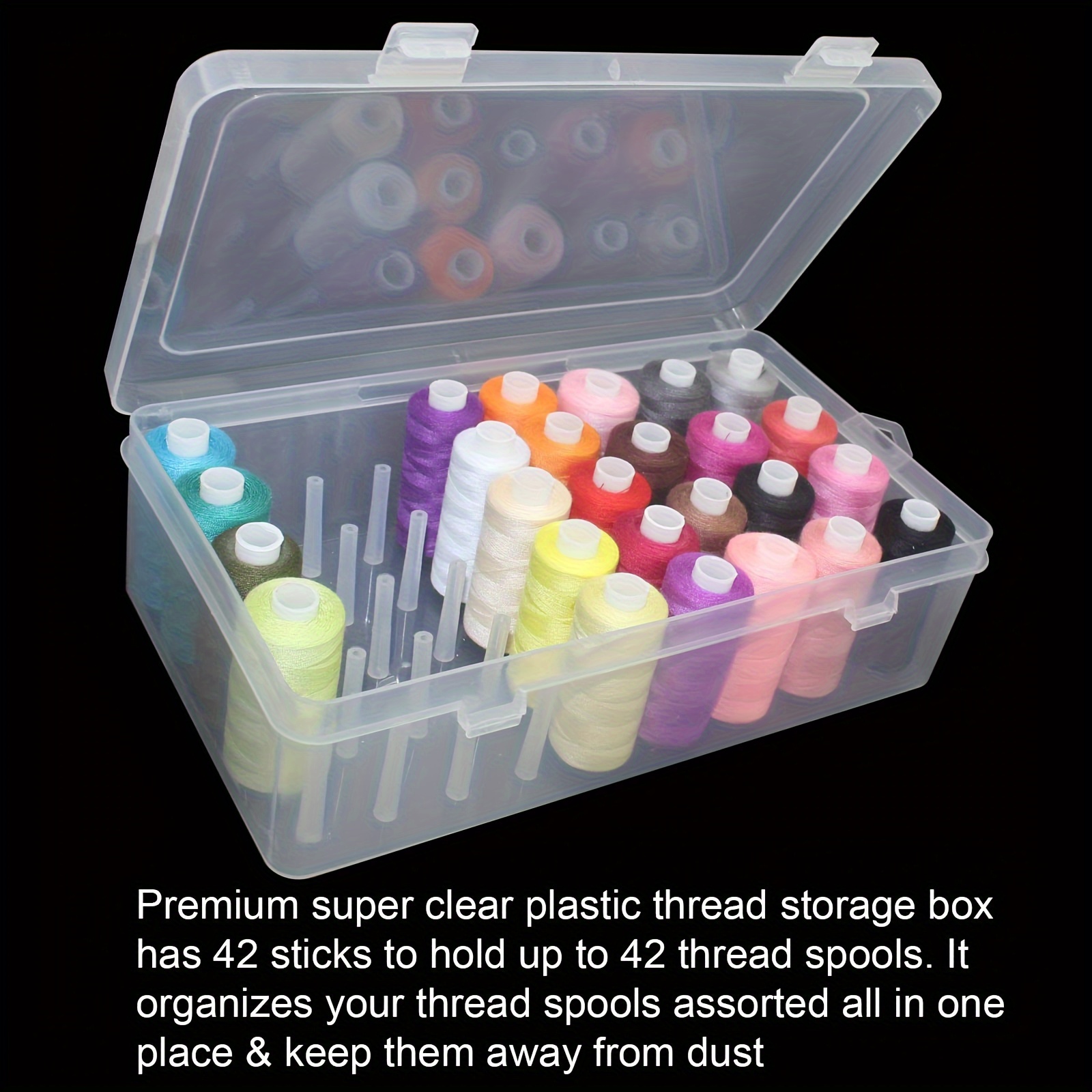 Clear Plastic Sewing Thread St - Bobbin Organizer Box review and price