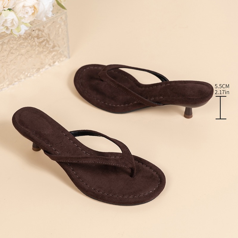 Women Brown Heeled Sandals wit - Sewing Nylon review and price