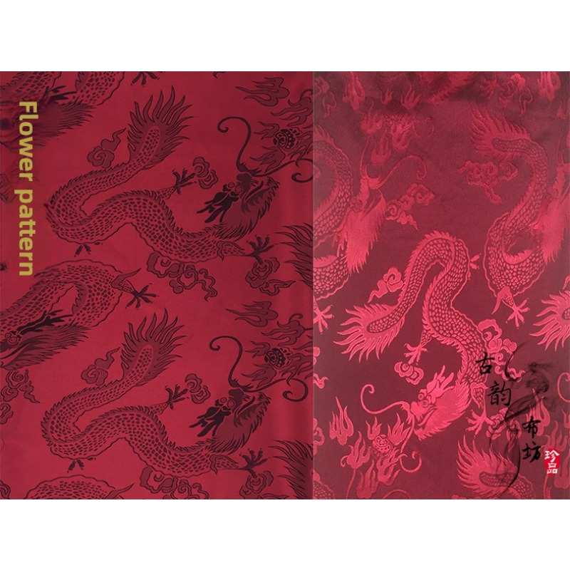 Dragon Pattern Satin Jacquard  - Textile Sewing Patterns review and price
