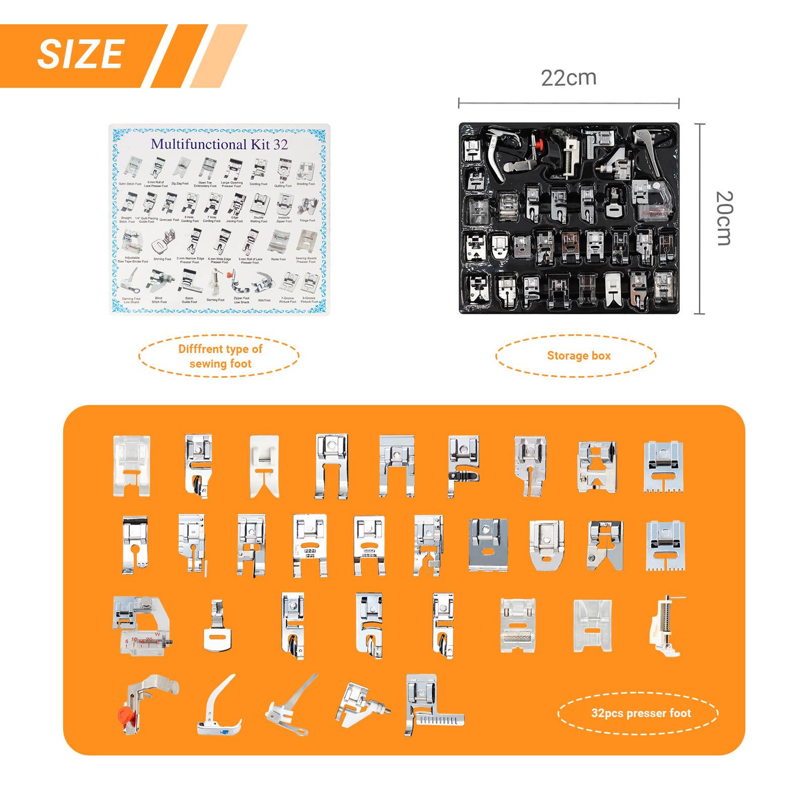 32 in 1 Multi-Function Sewing  - Zipper Foot Presser review and price