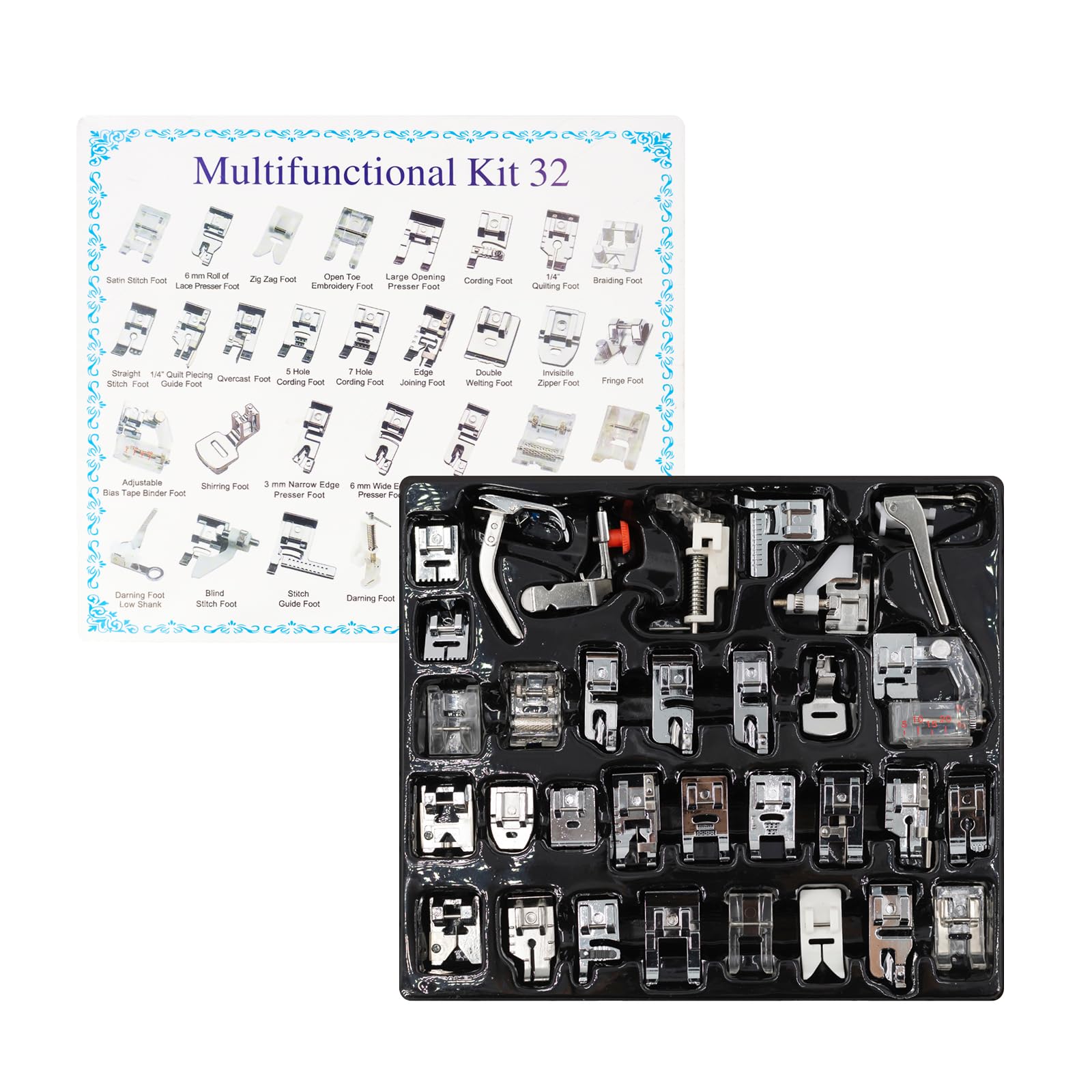 32 in 1 Multi-Function Sewing  - Zipper Foot Presser review and price