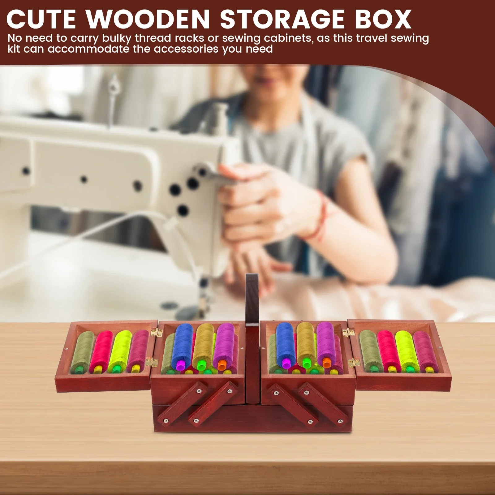 Expandable Sewing Thread Box W - Bobbin Organizer Box review and price