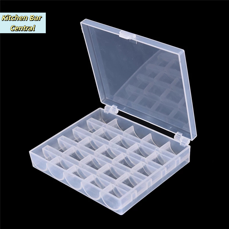 【25 Spools Empty Bobbins Sewin - Bobbin Organizer Box review and price