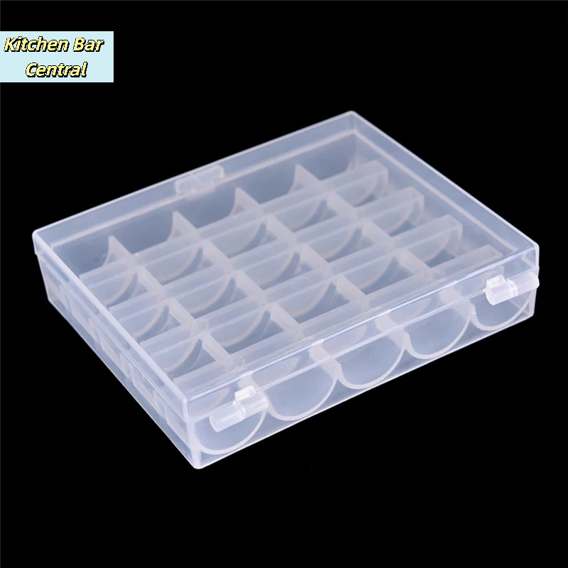 【25 Spools Empty Bobbins Sewin - Bobbin Organizer Box review and price