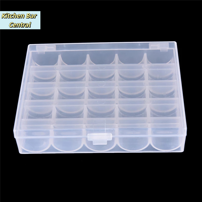 【25 Spools Empty Bobbins Sewin - Bobbin Organizer Box review and price